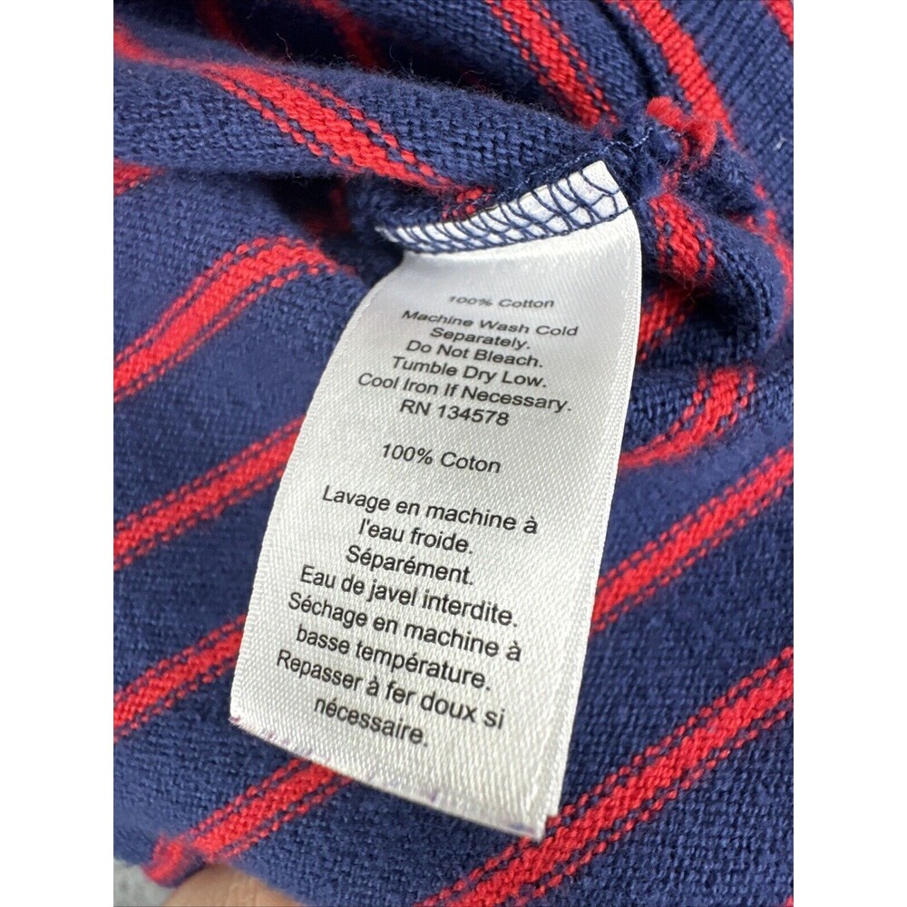 Vineyard Vines Women’s USA Strip 1/4 Zip Pullover Sweatshirt Red And Navy Size L - Picture 11 of 11